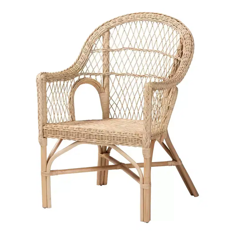 bali & pari Zaira Rattan Arm Chair Natural