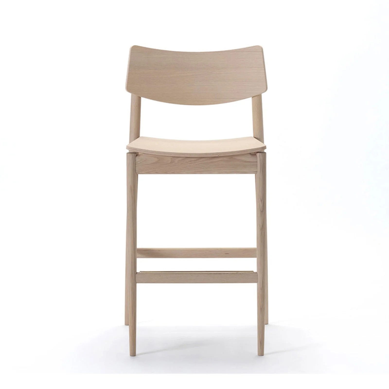 High stool (with curved backrest)