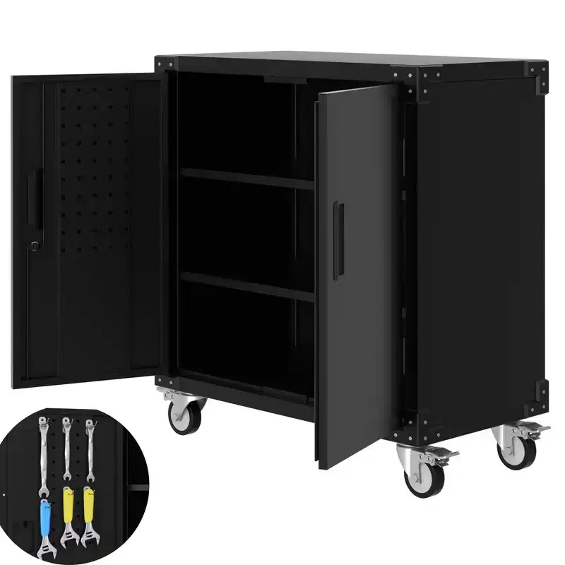 Tool Cabinet, 35.4 inch Metal Storage Cabinet