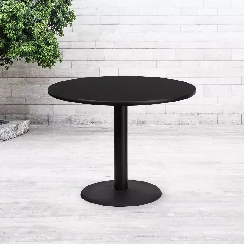 Emma and Oliver 42 Round Laminate Table Top with 24 Round Table Height Base
