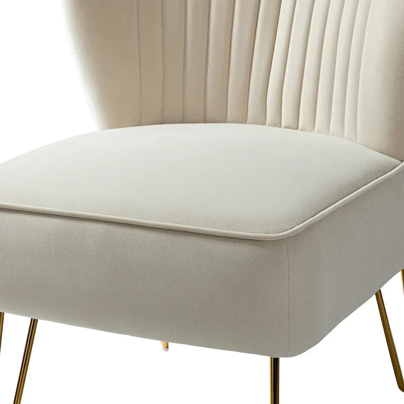 Barto Upholstered Side Chair with Tufted Back Set of 2 by HULALA HOME