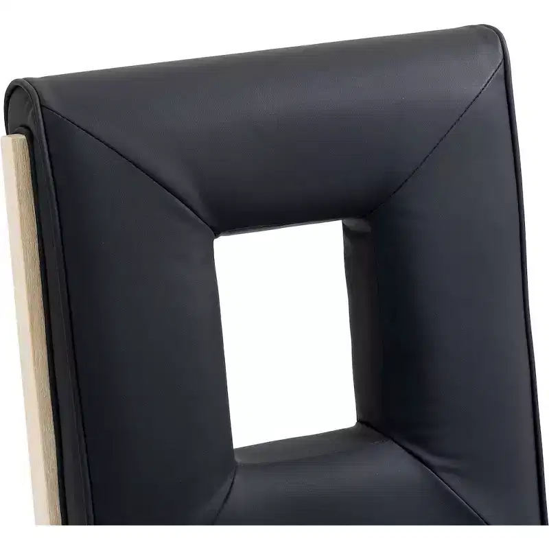Meridian Furniture,Gwendolyn Vegan Leather Dining Side Chair, Set of 2
