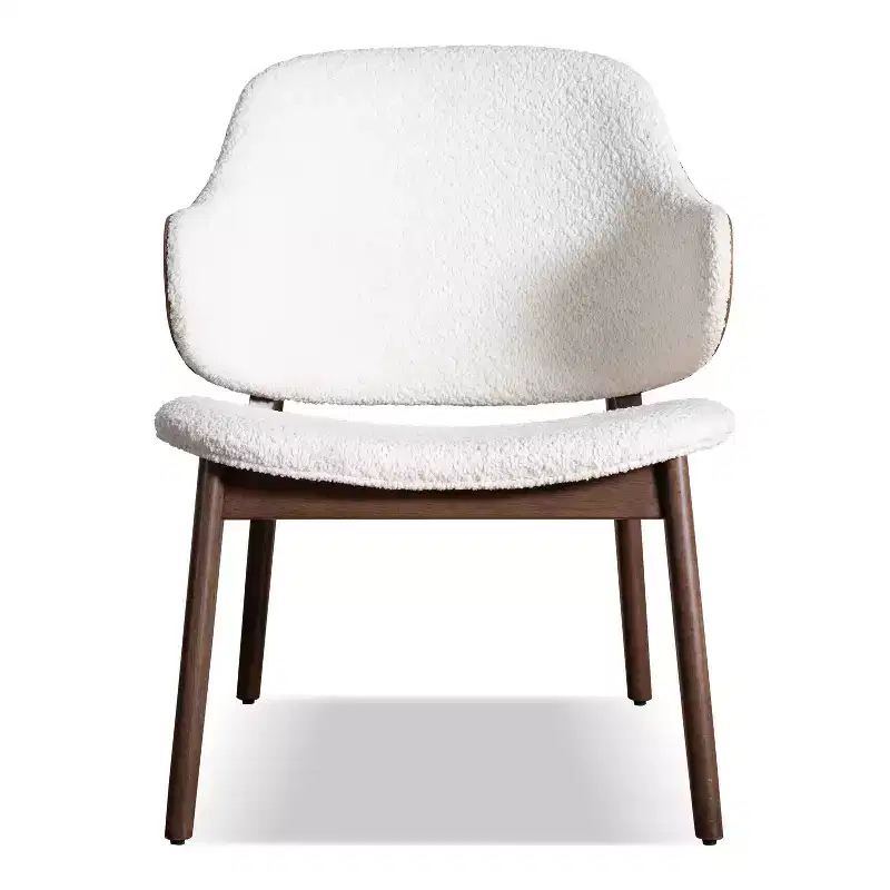 HOMES: Inside + Out 2pc Creekside Mid-Century Modern Accent Table Set with Chair Walnut
