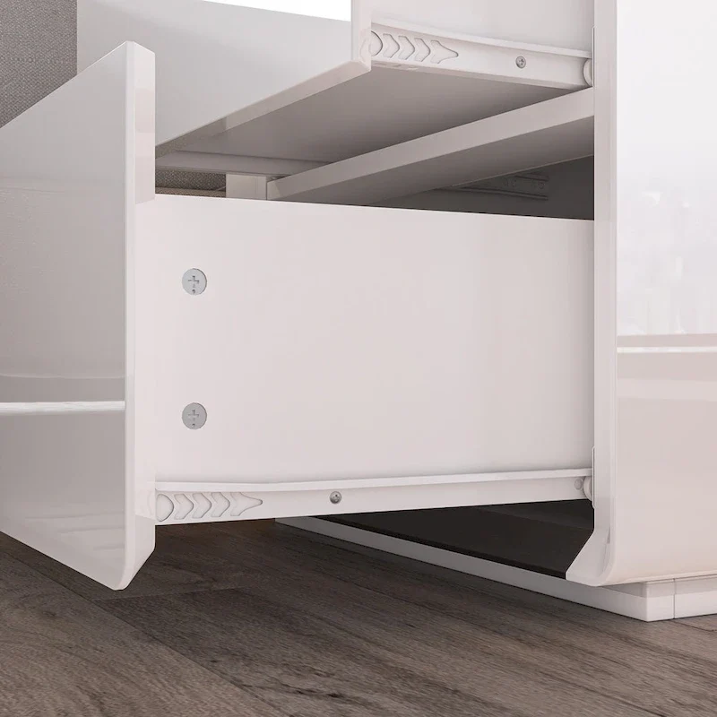 LED Nightstand White Modern Nightstand LED Night Stand Bedside Table