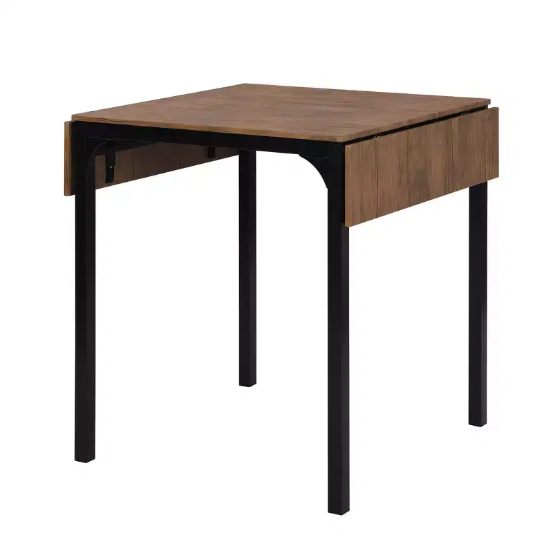 Whisen Farmhouse 5-piece Counter Height Drop Leaf Dining Table Set with Dining Chairs