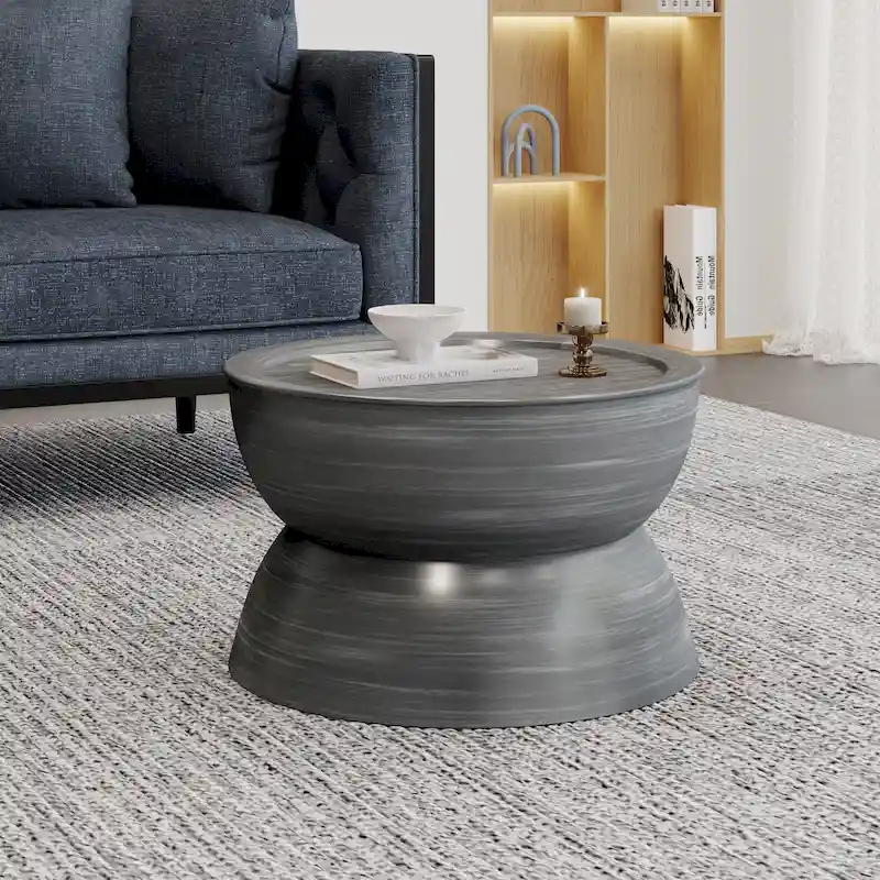 Minkler Iron Hourglass Coffee Table