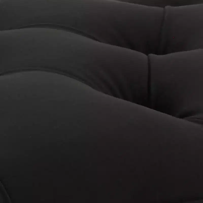 Black Tufted Velvet Bench – Clear Acrylic Legs, Seats 2
