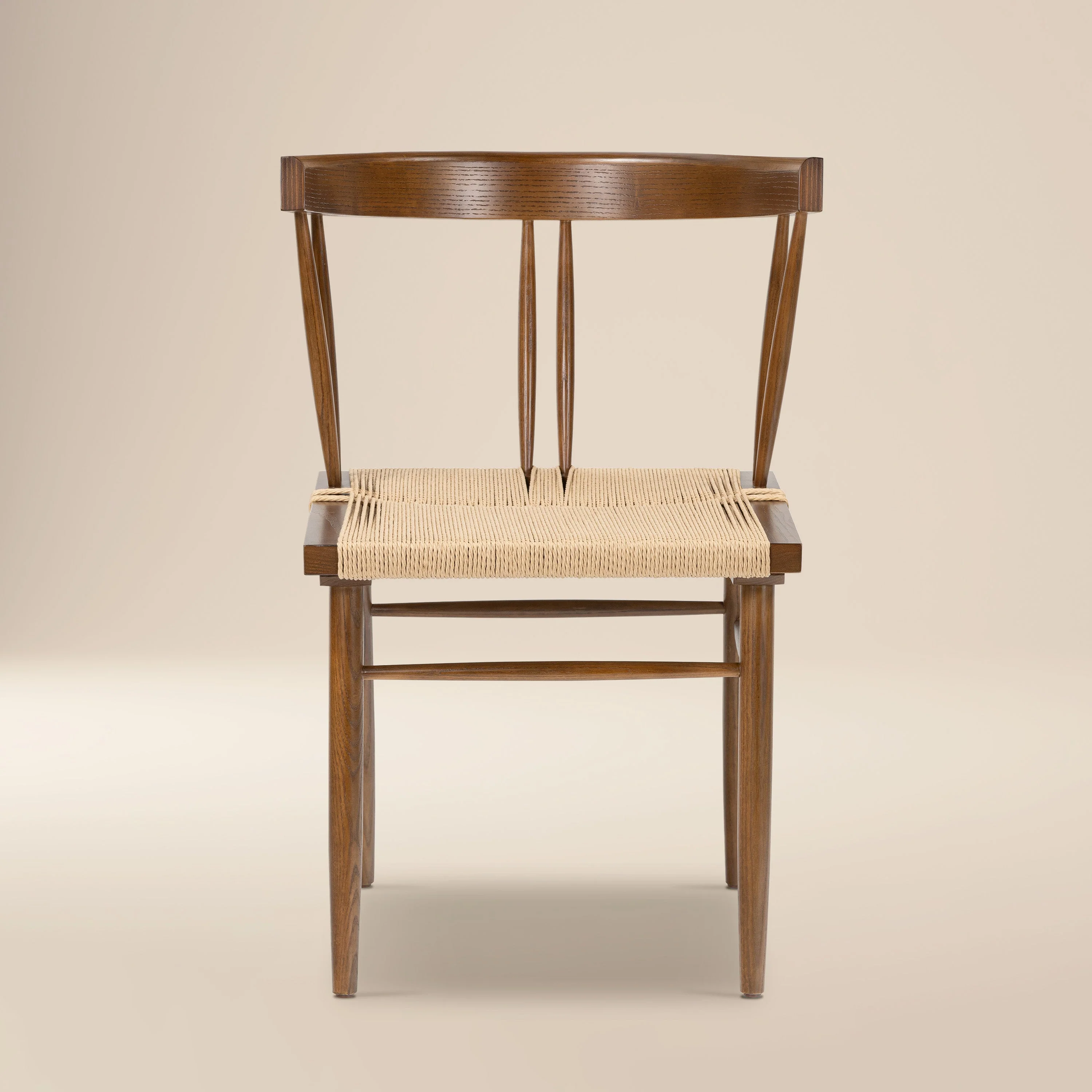 Mid-Century Modern Walnut Walnut Wood Dining Chair for Dining Room