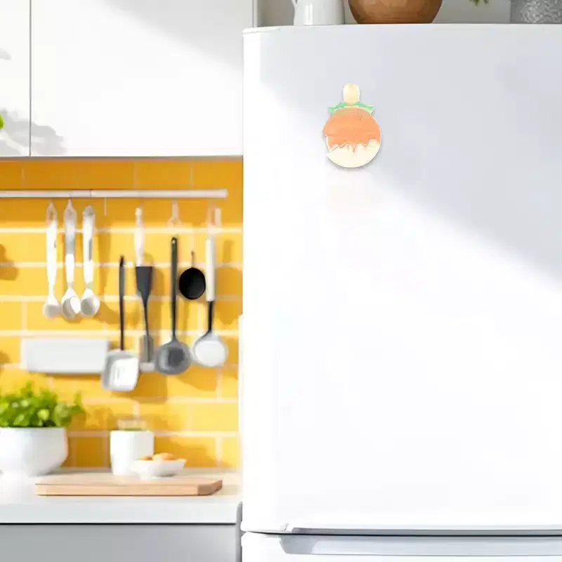Unique Bargains Bar Magnetic Fridge Sticker Yellow 1 Pc