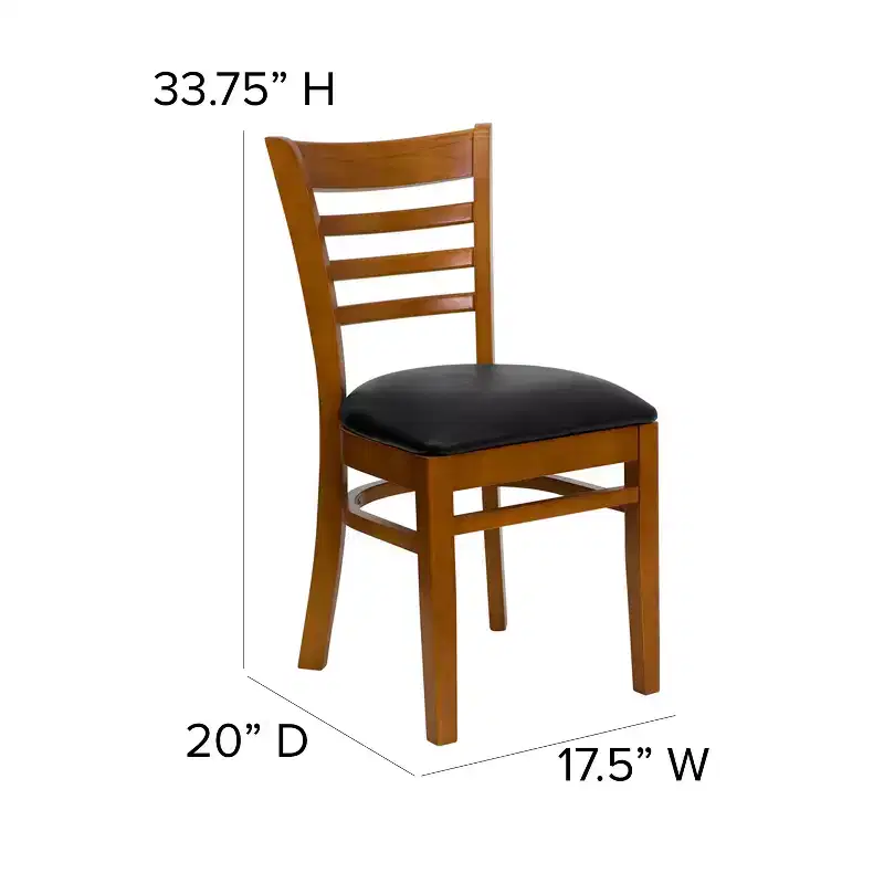 Flash Furniture Ladder Back Wooden Restaurant Chair