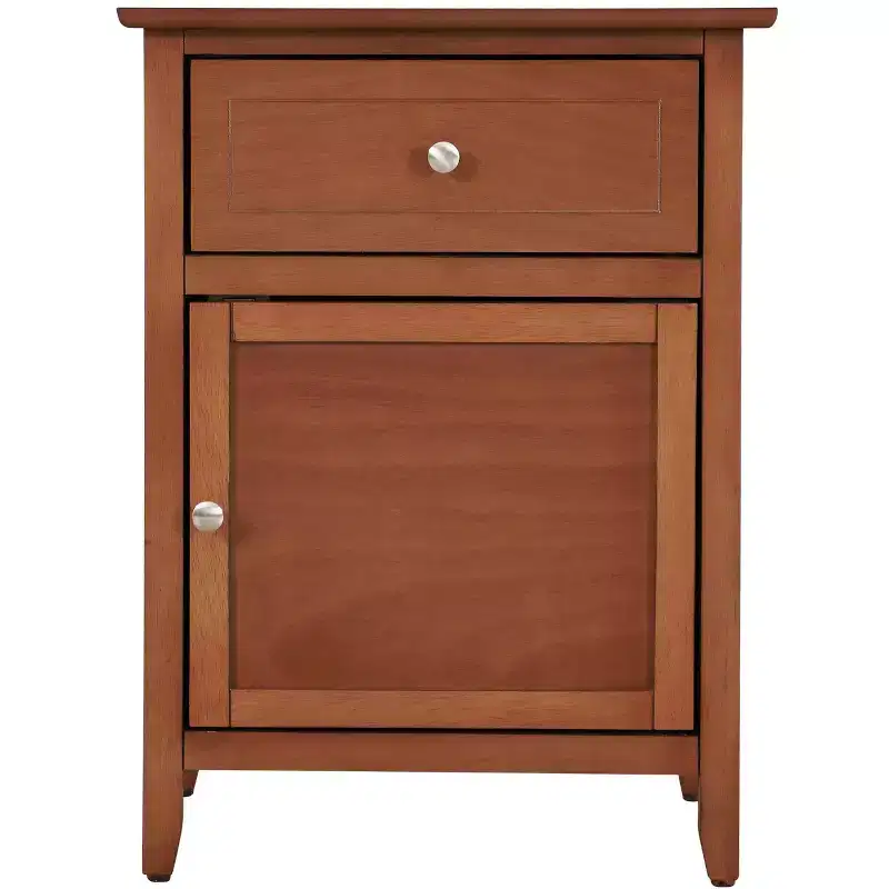 Passion Furniture Lzzy 1-Drawer Nightstand (25 in. H x 19 in. W x 15 in. D)