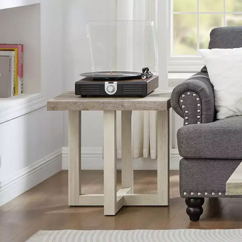Roundhill Furniture Luno Contemporary End Table