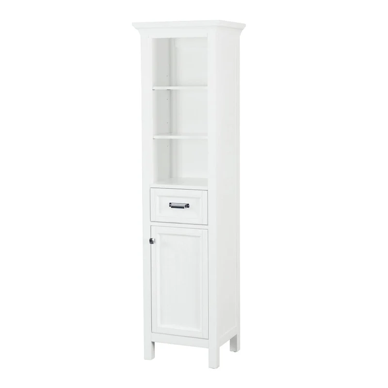 19 x 70 Poplar Wood Free Standing Bathroom Linen