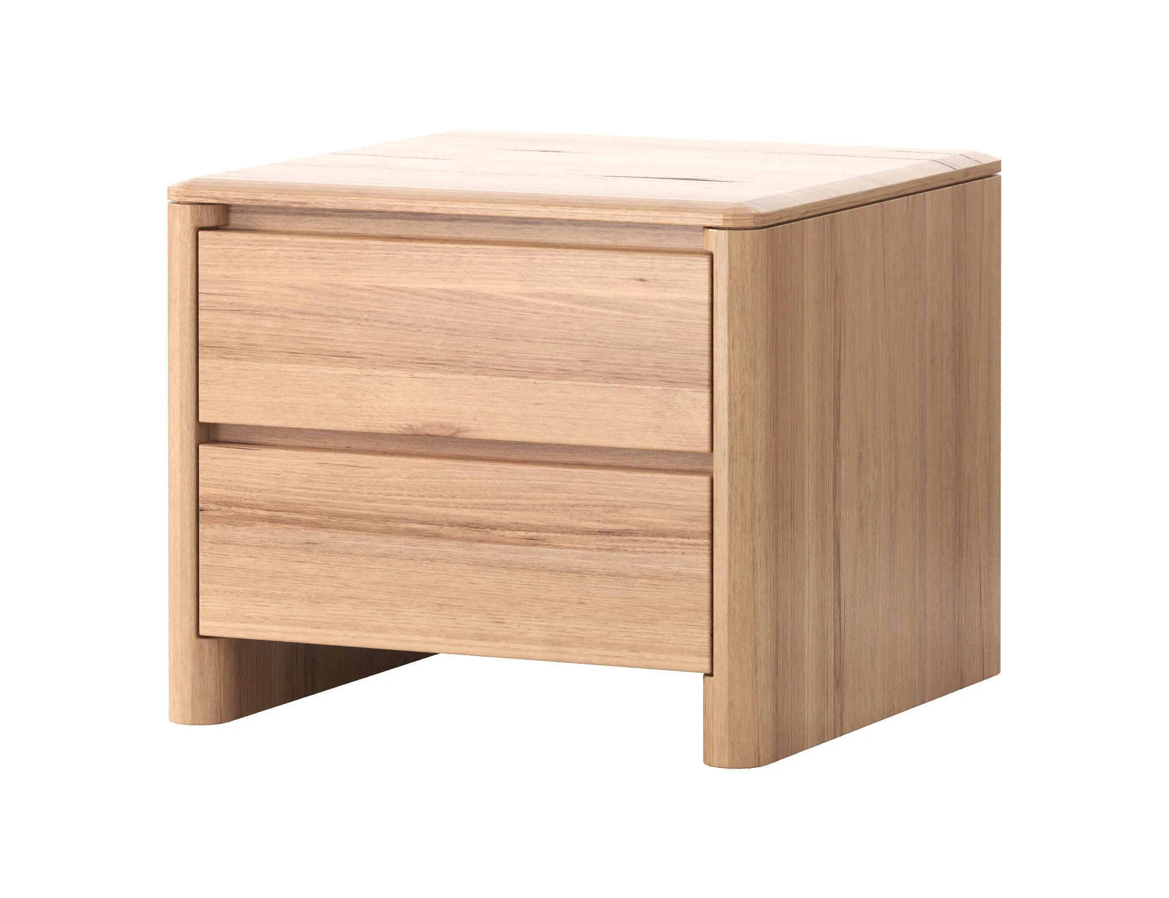Minimalist Natural Bedside Table with Soft Close for Bedroom