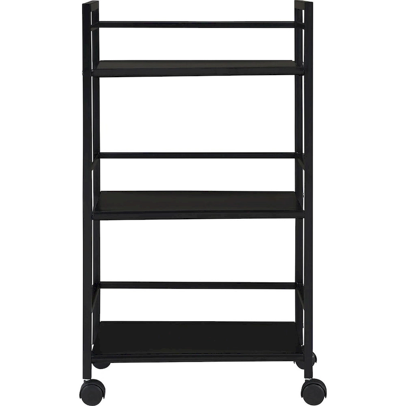 Avenue Greene Emerald 3 Shelf Metal Rolling Utility Cart