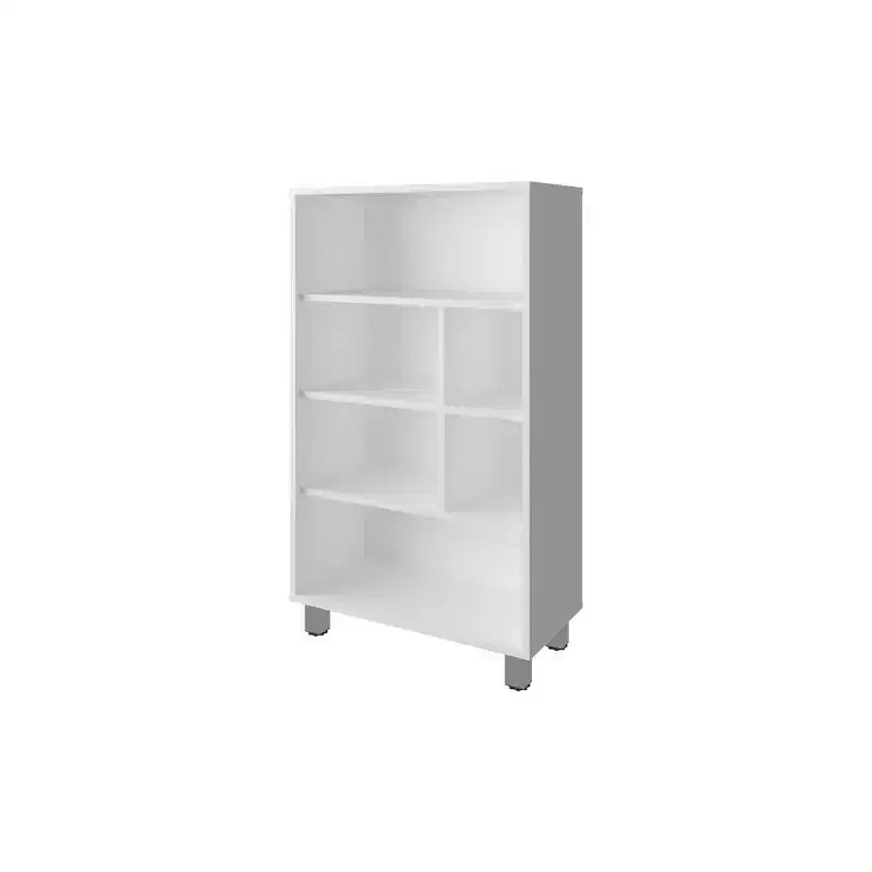 Bookcase in Melamine with Six Shelves