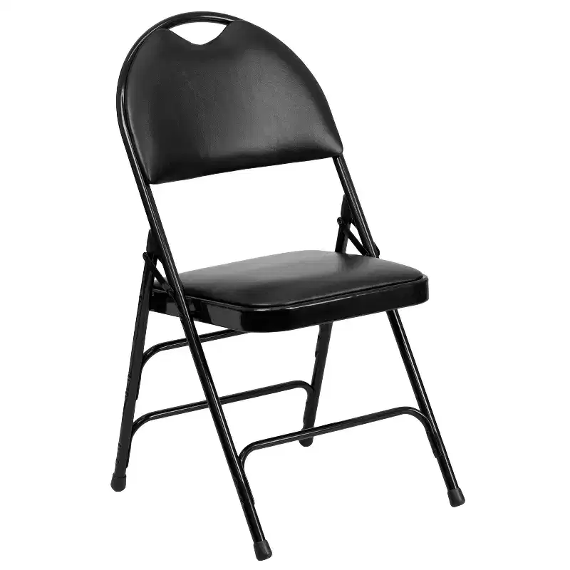 Emma and Oliver 2 Pack Home & Office Easy-Carry Party Events Padded Folding Chair
