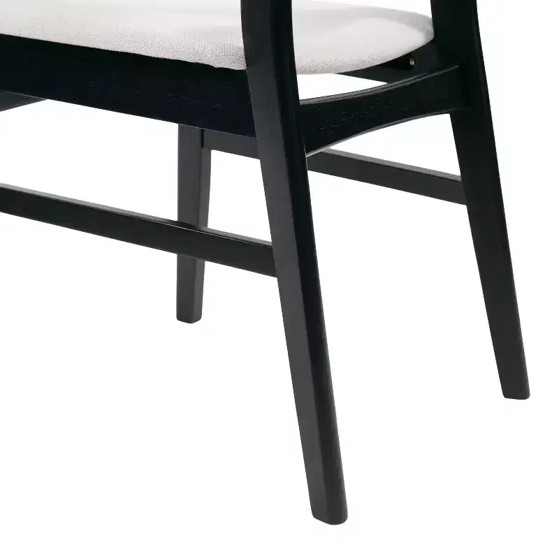 Christopher Knight Home Jinna Mid-Century Modern 5 Piece Rubberwood Dining Set with Upholstered Chairs