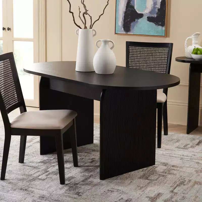 Syura Ribbed Dining Table - DTB2101 - Safavieh