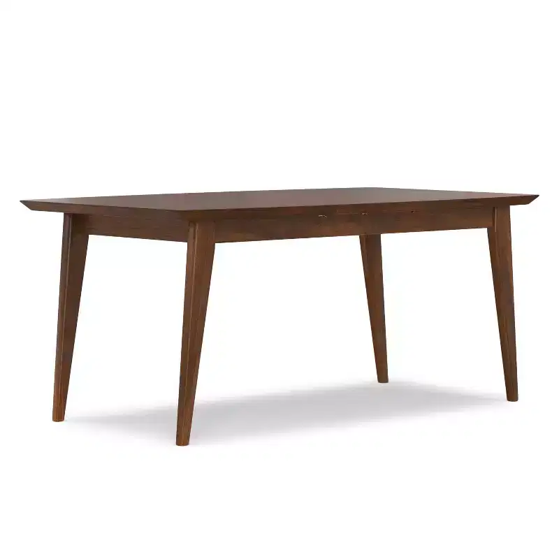 Tierney 66-84 inch x 40 inch Rectangle Mid-Century Modern Extendable Dining Table