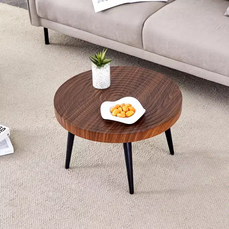 GDFStudio Hugo Modern Round Coffee Table