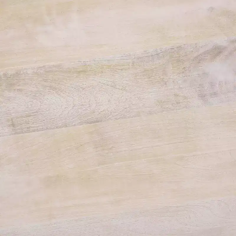 Round Mango Wood Accent Table, Natural Wash Finish, 22