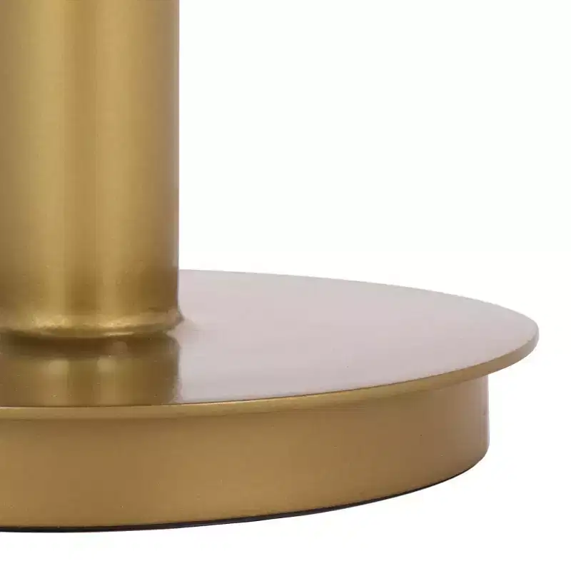 Branxton Marble Top Accent Table - SFV7917 - Brass/White - Safavieh Couture