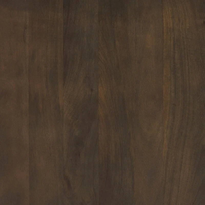 Terra 48L x 48W x 15H Dark Brown Wood Round Fluted Coffee Table