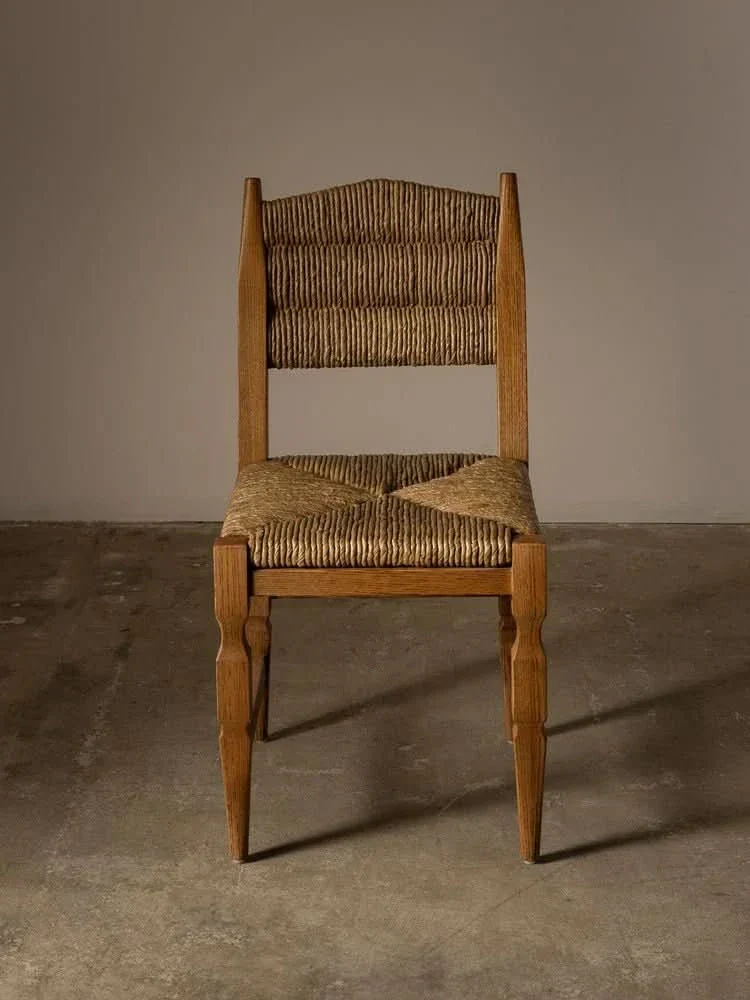 Dining Chair - depth and dimension through the detail of its legs, the Chair aligns a sculptural sensibility with the playfulness of woven textures