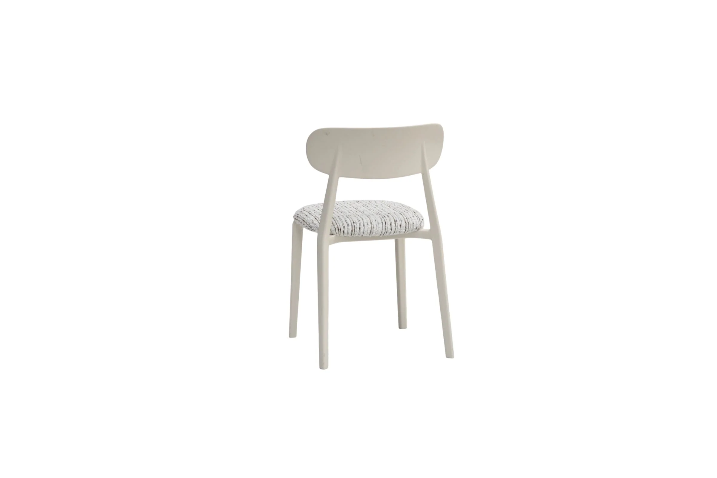 White Upholstered Accent Chair