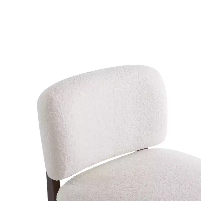 Christopher Knight Home Anna Modern Rubberwood Boucle Upholstered Accent Chair Beige