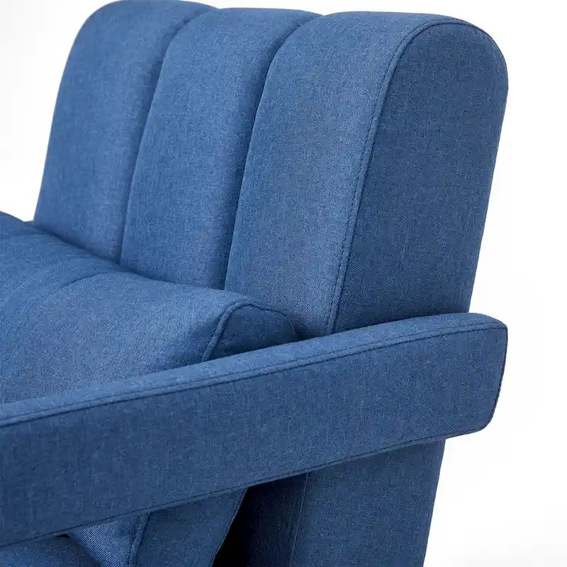 Modern Linen Upholstered Accent Chair with 1 Pillow, Set of 1