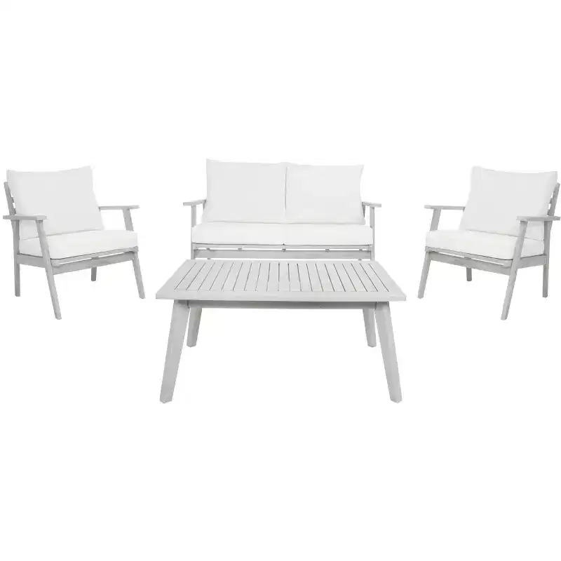 Castalia 4 Piece Living Set - Indoor/Outdoor - PAT7305 - Safavieh