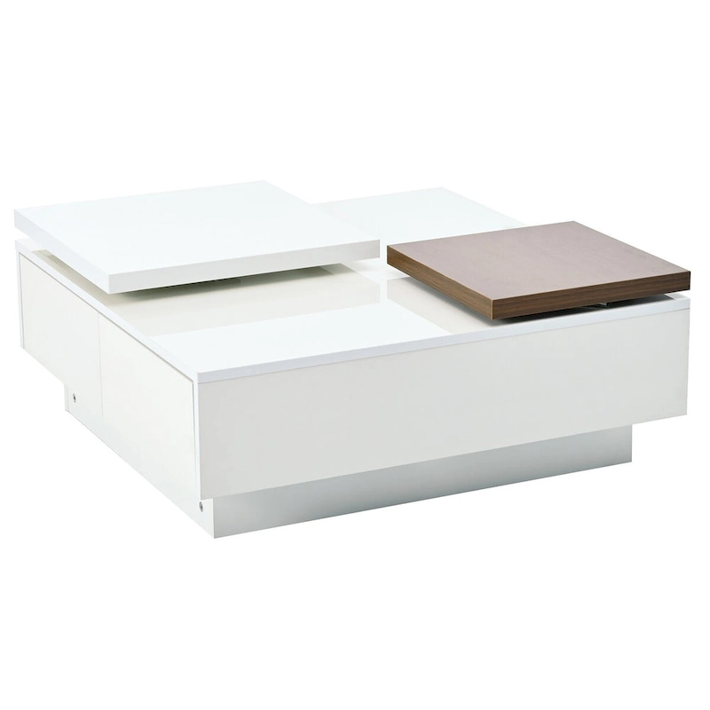Modern Square Wood Coffee Table