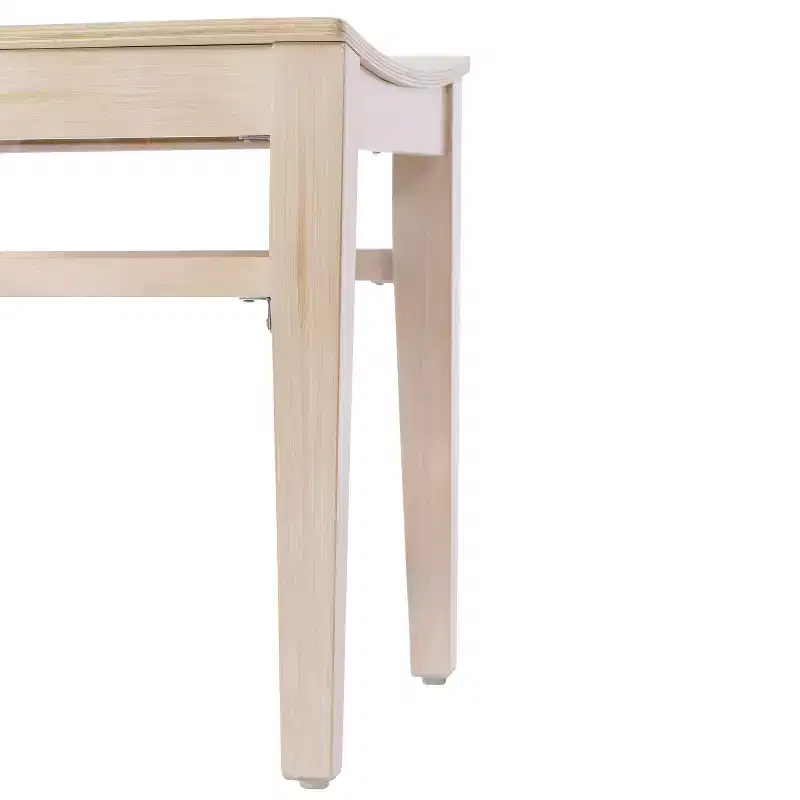 Commercial Grade Solid Beechwood Dining Chairs Set of 2 Curved Backrest 500 lbs