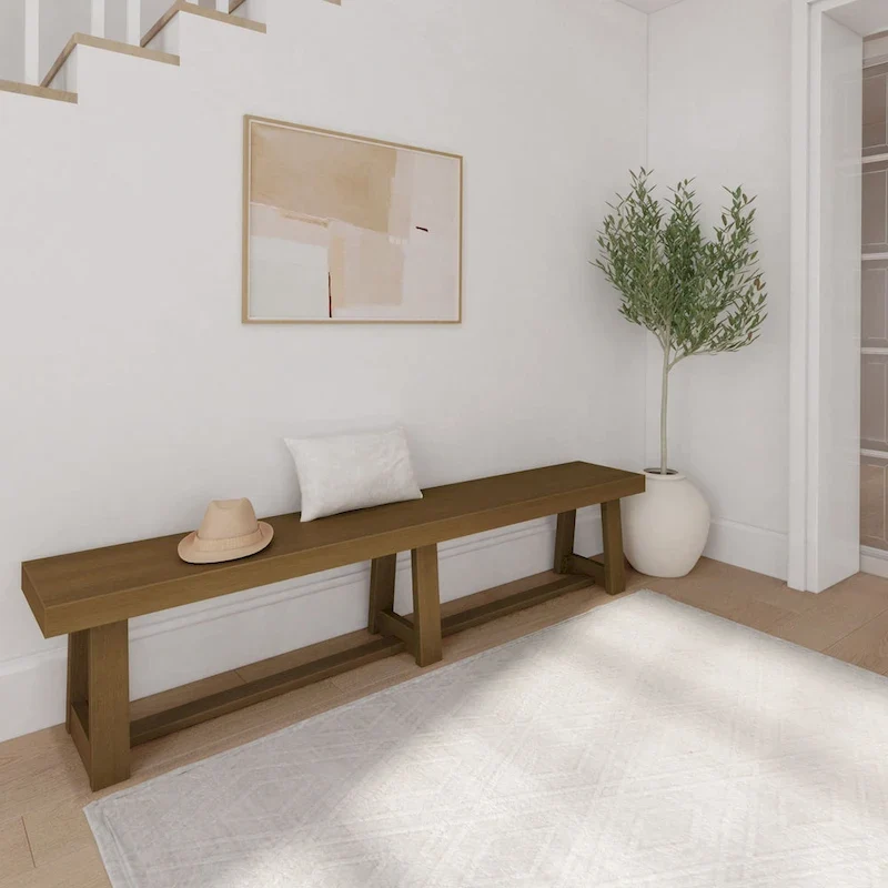 Plank and Beam Classic Solid Wood Dining Bench - 86