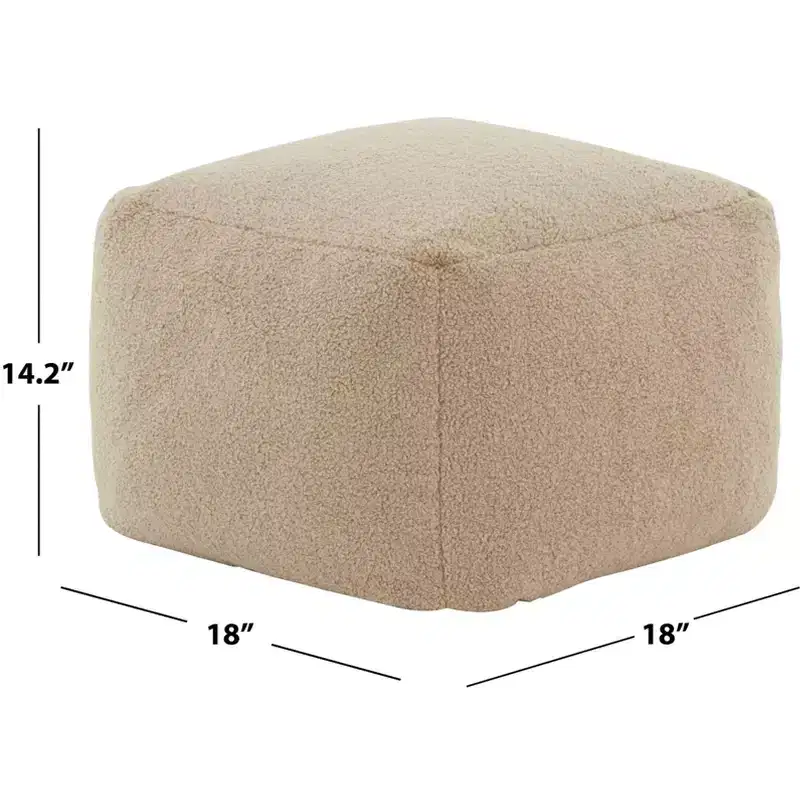 Samuels Boucle Pouf - SFV5041 - Safavieh Couture