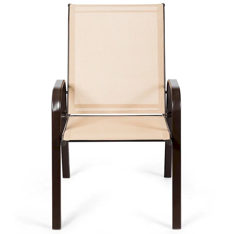 Costway 4PCS Patio Chairs Garden Deck Yard with Armrest - See Details