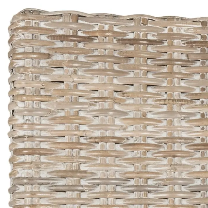 Rattan Woven Dining Chair with Arms, Set of 2