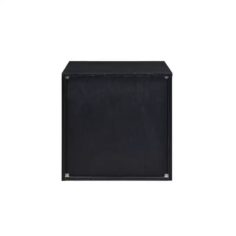 Royal Hampton Table with 2 Storage Drawers and Intricate Trimming, Black