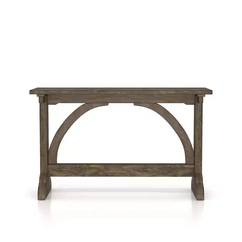 Jobrin Double Pedestal Console Table Reclaimed Oak - miBasics