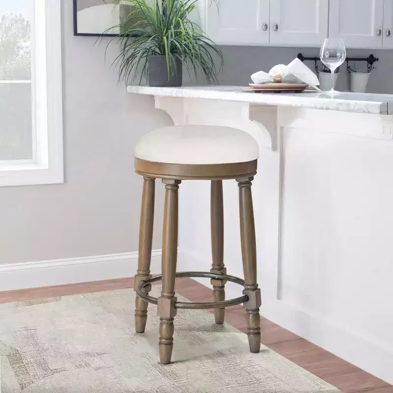 Vatros Bar Stools Set of 2 26 Counter Height Stool 360 Swivel Barstool