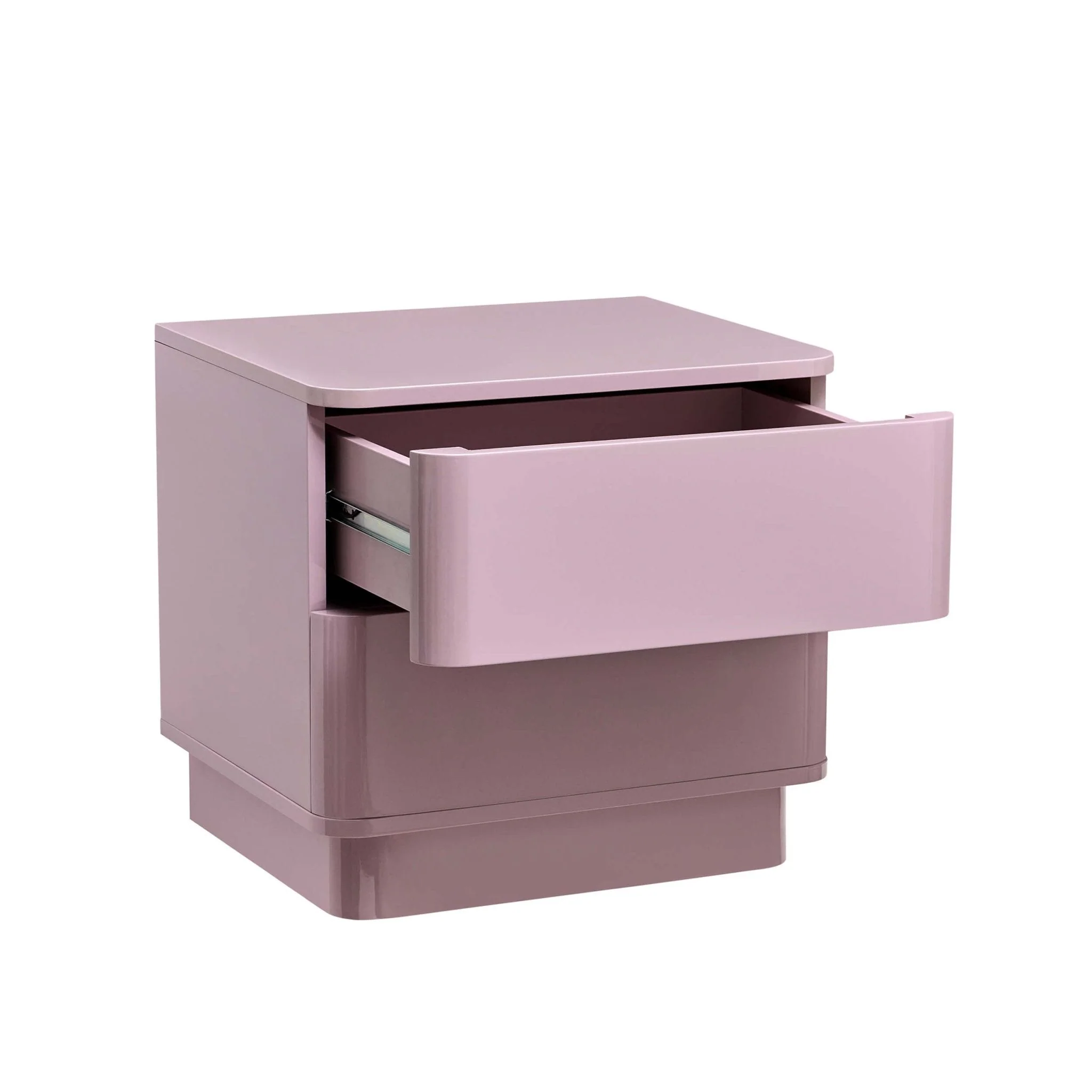 2 Drawer Bedside Table - Violet Ice