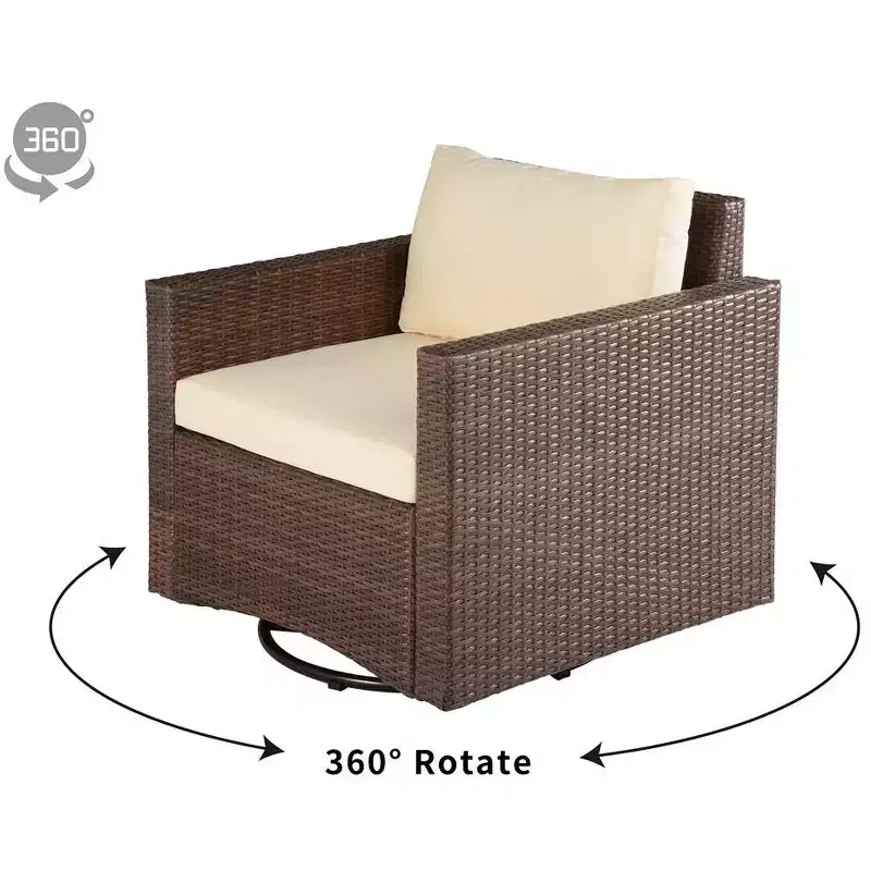 Jiallo 360 degree glider chair (Set of 2)