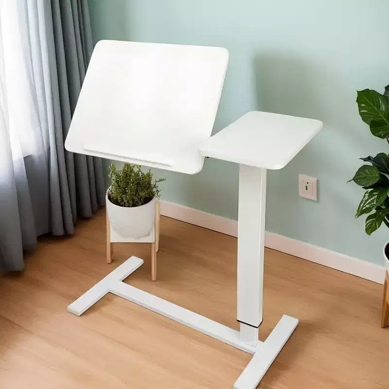 Metal Overbed Rolling Desk Table 40''H x 31.5''D x 15.7''W