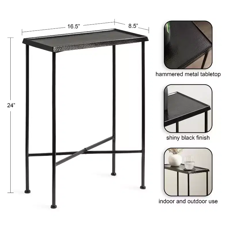 Kate and Laurel Sanzo Slim Side Table