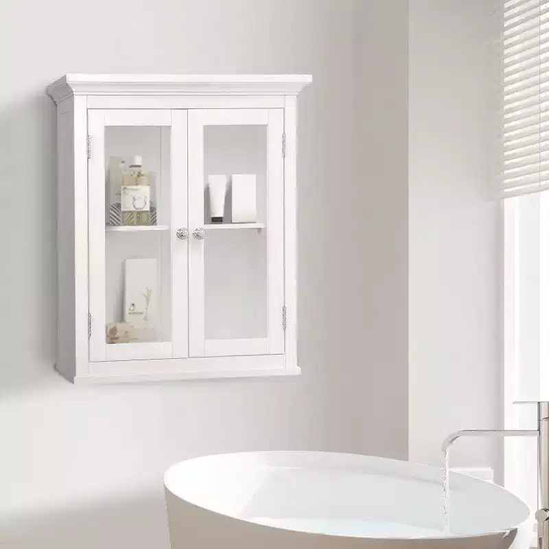 Teamson Home 20 x 24 2- Door Removable Wall Cabinet, White