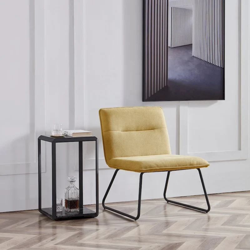 Fabric Lounge Accent Slipper Chair