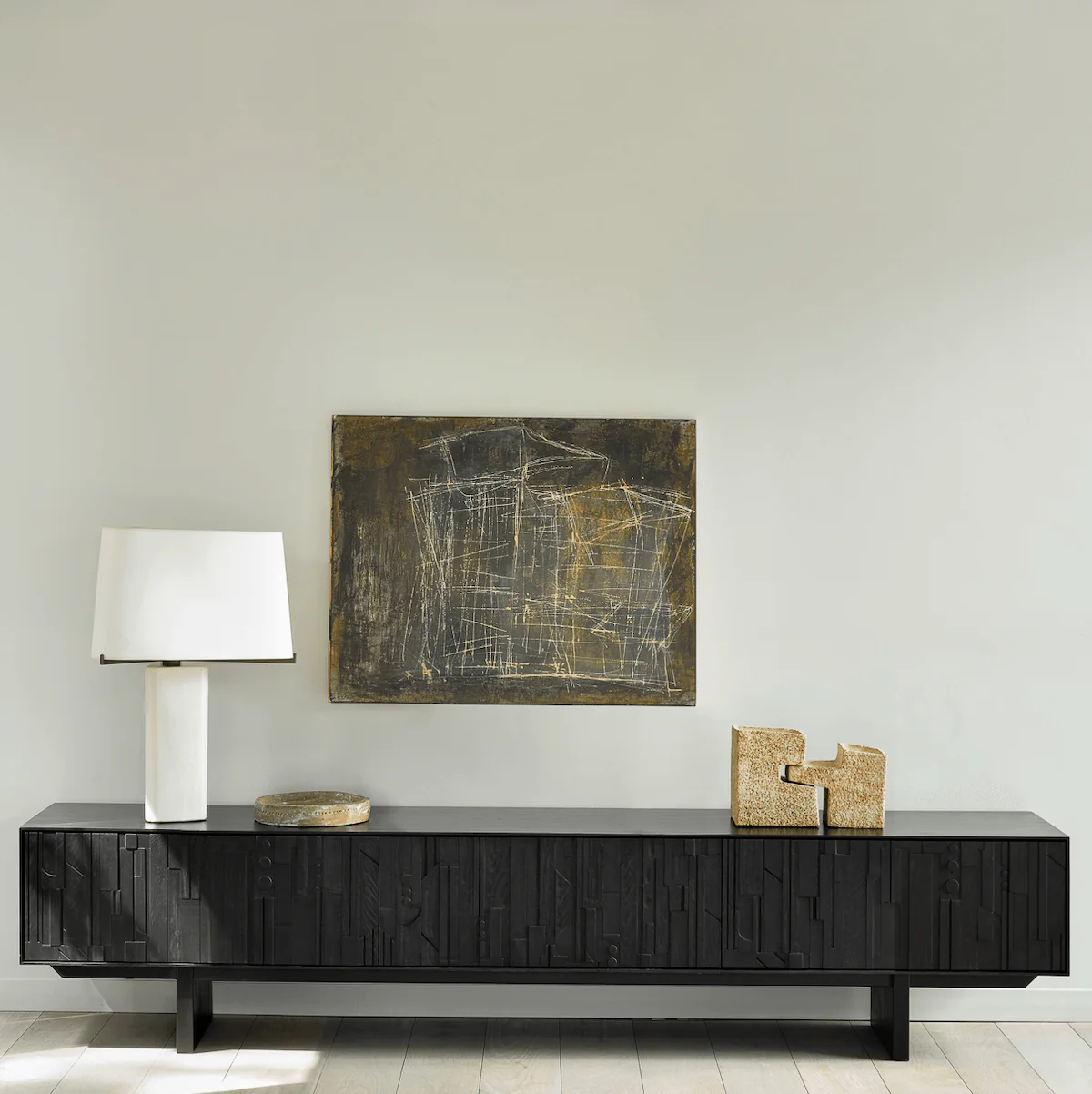 Dark brown Entertainment Cabinet for Living Room