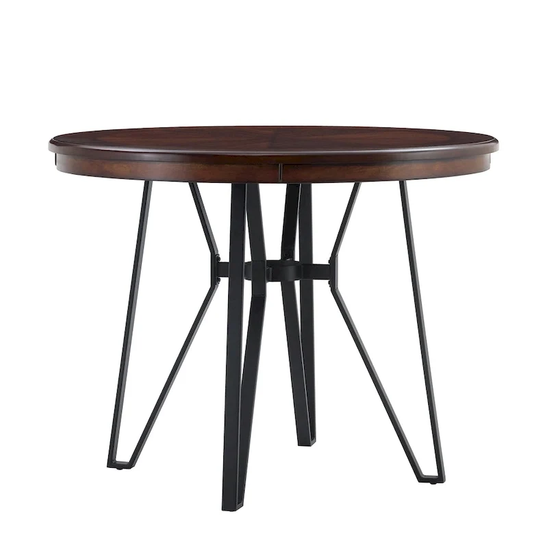 Netia 5-Piece Counter-Height Bar Set with Boucle Upholstered Chairs and Metal Table Base by Christopher Knight Home
